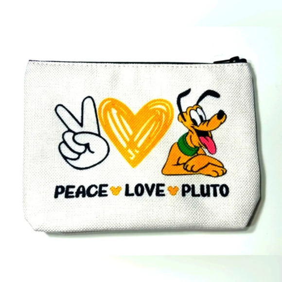 Handbags - Peace Love  Pluto/Cosmetics Bag ✌️💛🐕‍🦺 Free w/Purchase